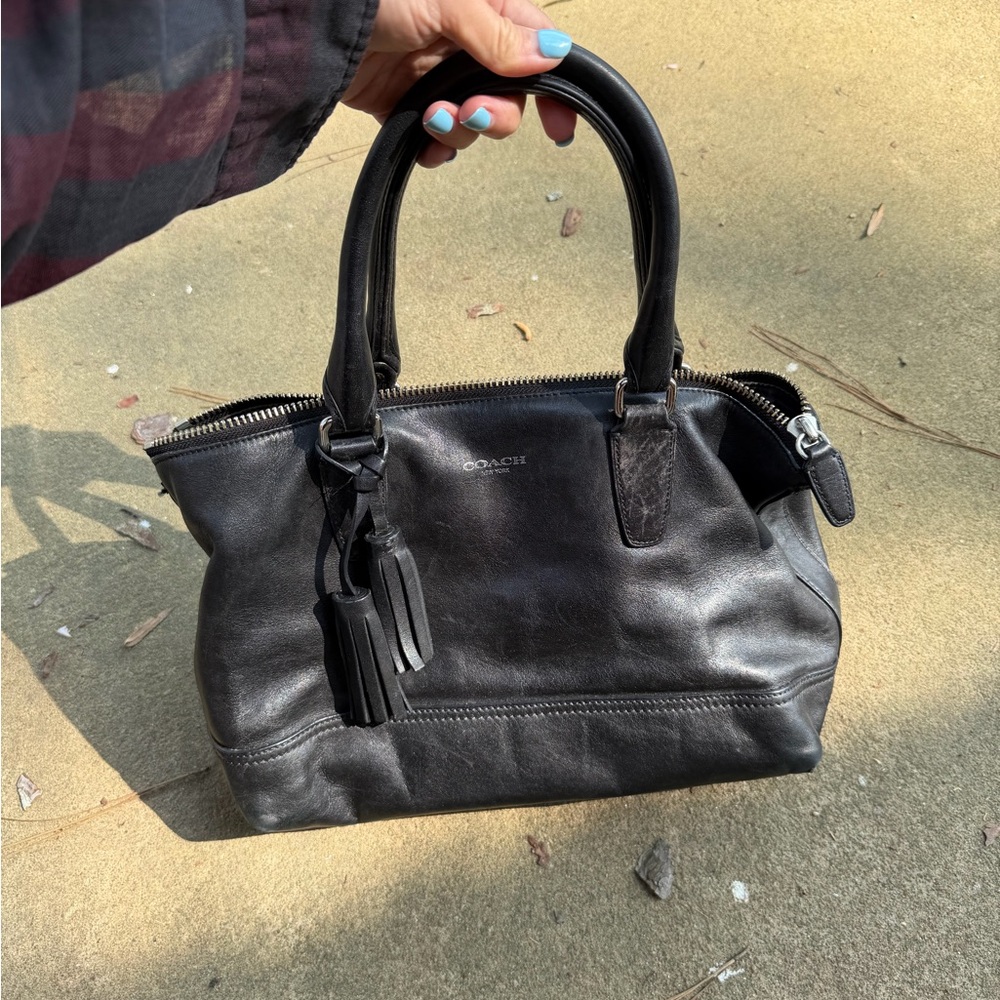 Coach Legacy Molly Black Leather Satchel Handbag